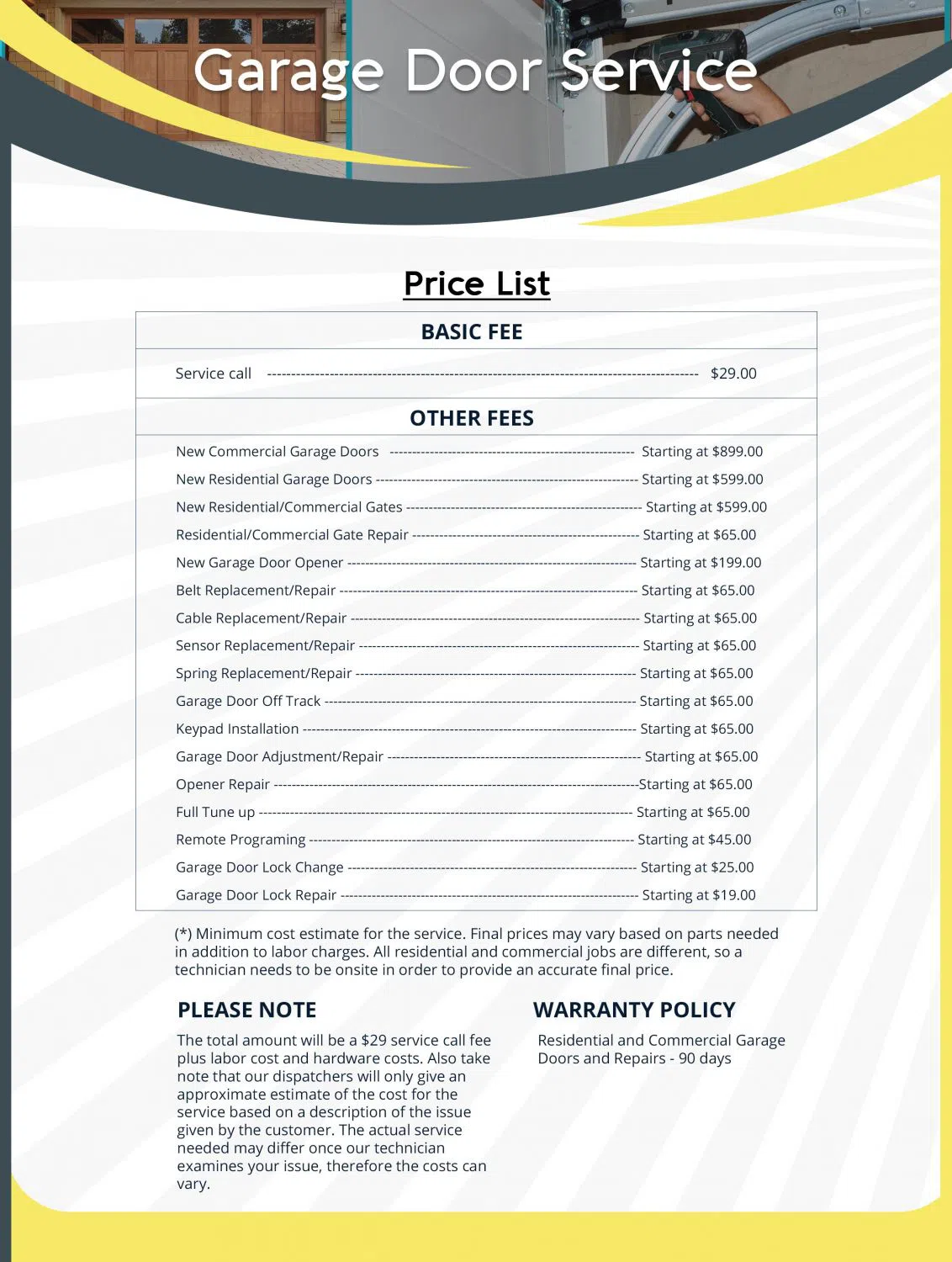 All County Garage Door Service Mesa, AZ 888-704-1768